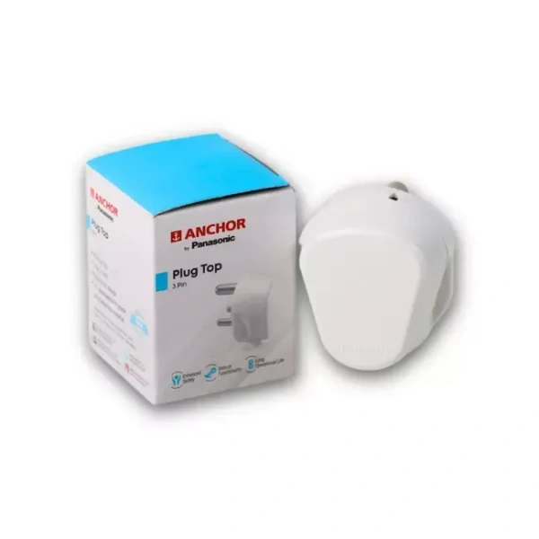 ANCHOR Anchor Super Plug Top 3 Pin , White 6A, 240V