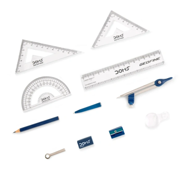 Doms Geofine Mathematical Drawing Instruments Box & Geometry Box Pack of 1