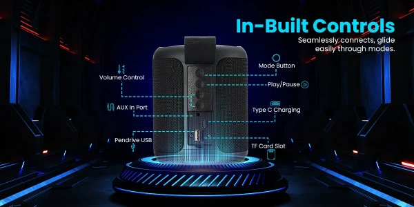 Portronics Sound Drum P 20W Bluetooth 5.3 Speaker