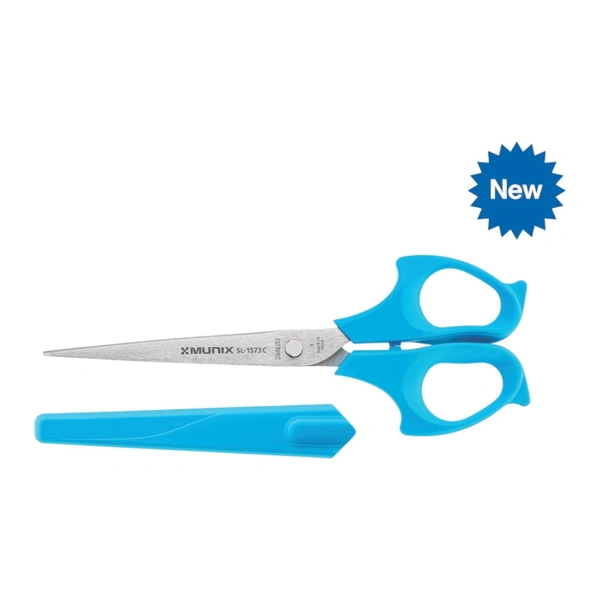 Kangaro Munix Scissors SL1573C / 184mm  - 1 Piece, Cyan Aqua