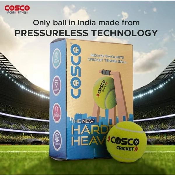 Cosco Cricket Tennis Ball Pack of 6 Pcs