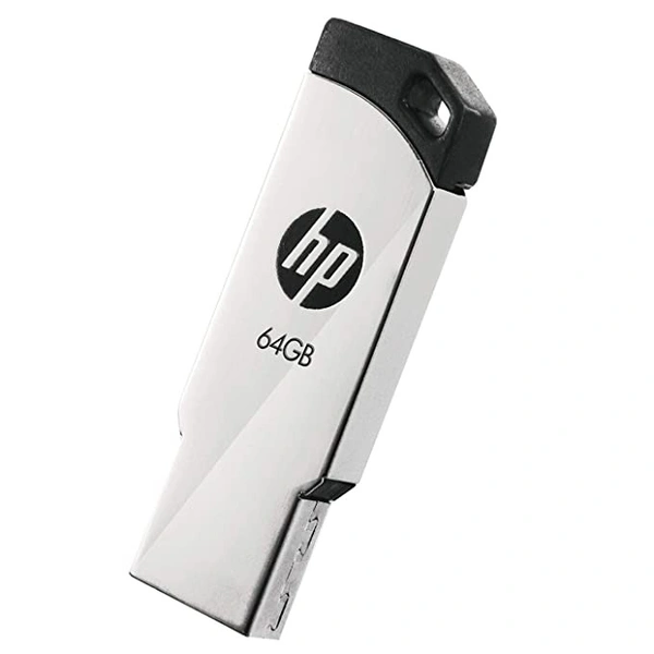 HP Pen Drive USB 2.0 Metal , Silver 64 GB