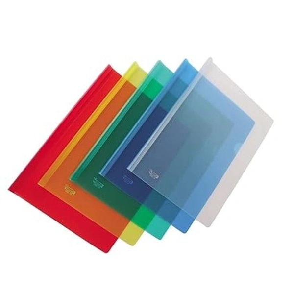 Securex A4 Size Colour Strip File FL203 - 10 Pieces