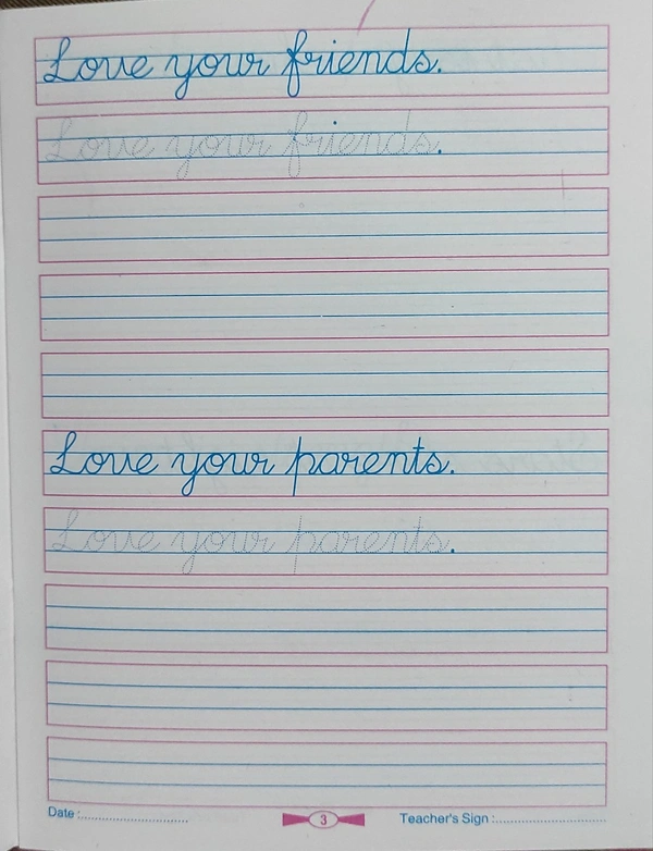 Kamal Learn to Write Cursive Writing Part 4