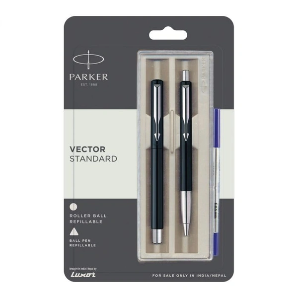 Parker Vector Standard Roller Pen & Ball Pen - Blue