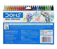 Doms Tri Jumbo Wax Crayons 24+2 Shades - 