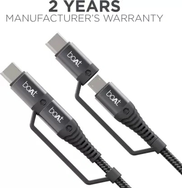 Boat Deuce USB 300 2 in 1 Type C + Micro USB  1.5m Length