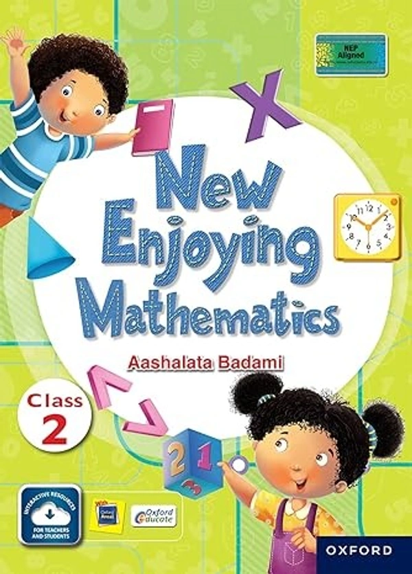 Oxford New Enjoying Mathematics  By - Aashalata Badami Class 2  Examination 2023-24