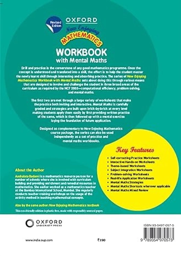 Oxford New Enjoying Mathematics Work Book with Mental Maths By Aashalata Badami Class 2