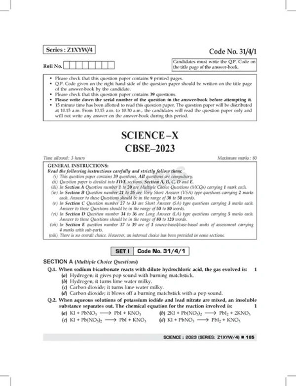 Shiv Das CBSE 2024 Exam Past 7 Year Board Papers + Sample Papers Science Class 10