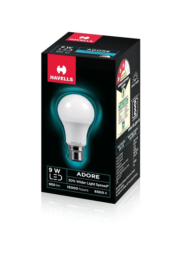 Havells 9W LED Bulb LED Lamp Cool Daylight Pack of 1 