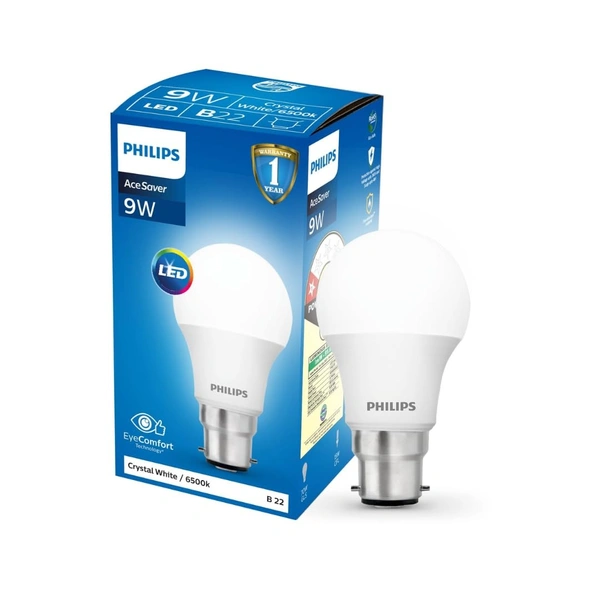 Philips Ace Saver 9W LED Bulb LED Lamp B22 Pack of 1 