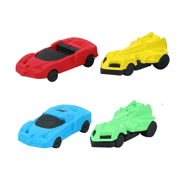 Doms Sports Car Eraser Pack of 12 Pieces