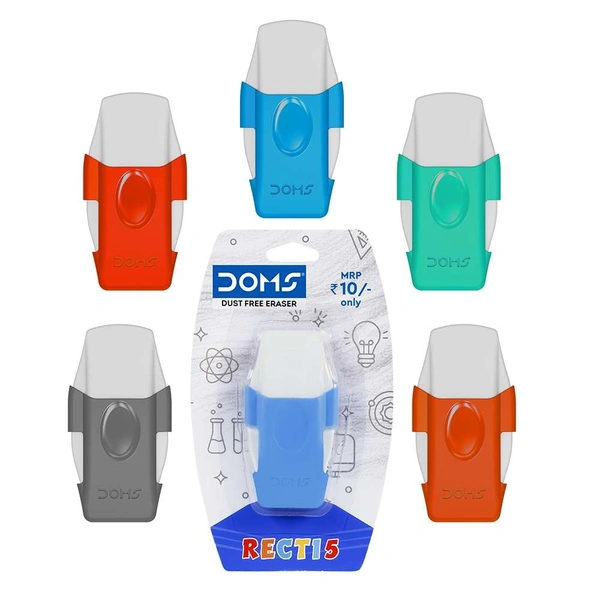 Doms Recti 5 Dust Free Eraser - 5 Pieces