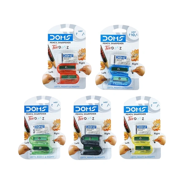 Doms Two Dooz Pencil Sharpener - 5 Packs