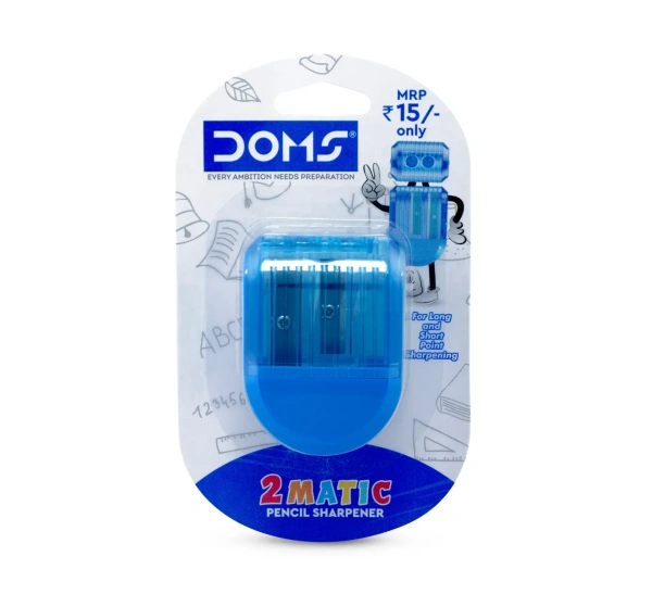 Doms 2 Matic Pencil Sharpener - 1 Piece