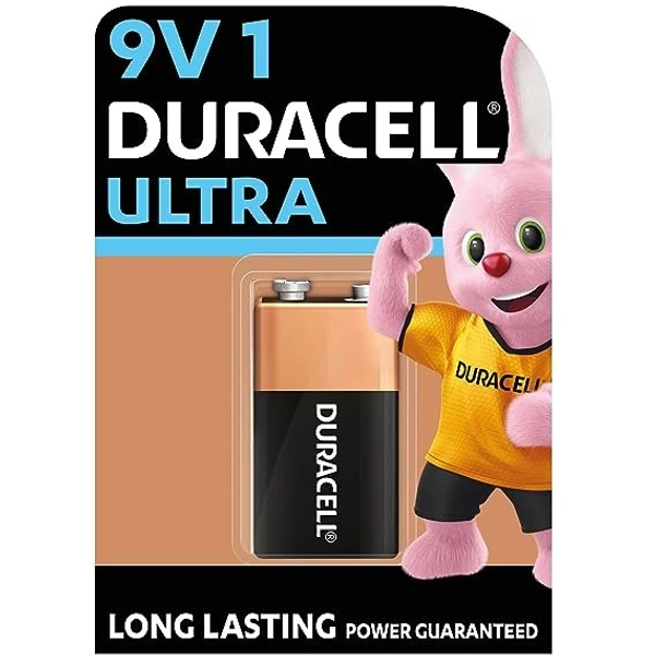Duracell Ultra Long Lasting Battery 9V Pack of 1