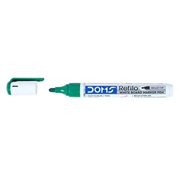 Doms Refilo White Board Marker Pen  - Green
