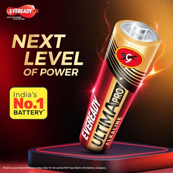 Eveready Everedy Ultima Alkaline AA Battery & Cell 1.5V 800% Longer Lasting Pack of 6 Pieces