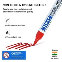Doms Refilo White Board Marker Pen  - Red
