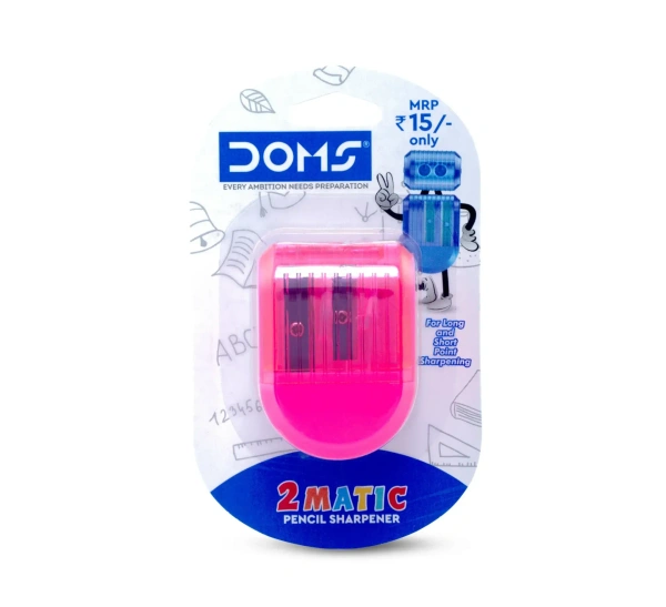 Doms 2 Matic Pencil Sharpener - 1 Piece