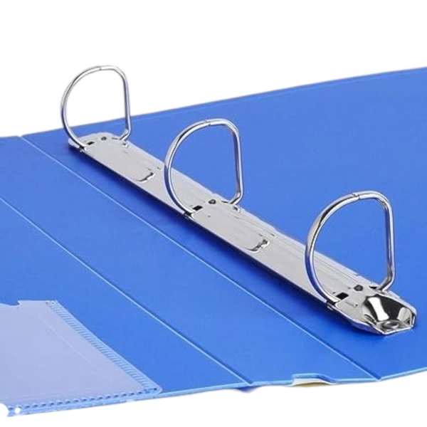 Securex A4 Size 3D Ring Binder 25mm Steel Clip 3D001  - 1 Piece, Blue