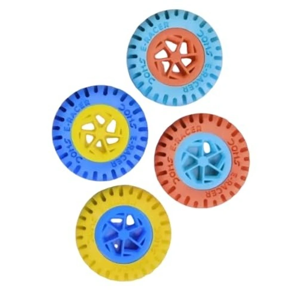 Doms Mini E-Racer Wheel Shape Erasers Pack of 40 Pieces