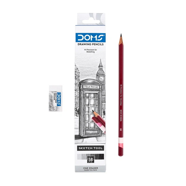 Doms Drawing & Sketching Pencils 5B