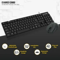 Lapcare E9 Wired Combo Wired Keyboard & Mouse LWC-003
