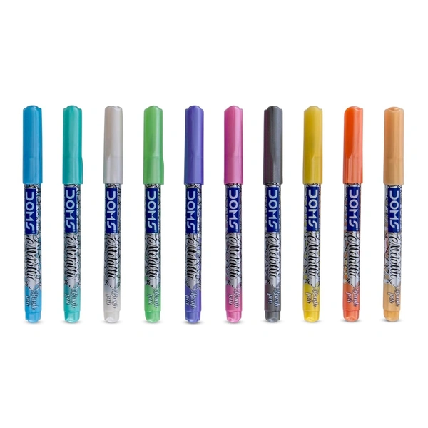 Doms Metallic Marker Pen 10 Shades