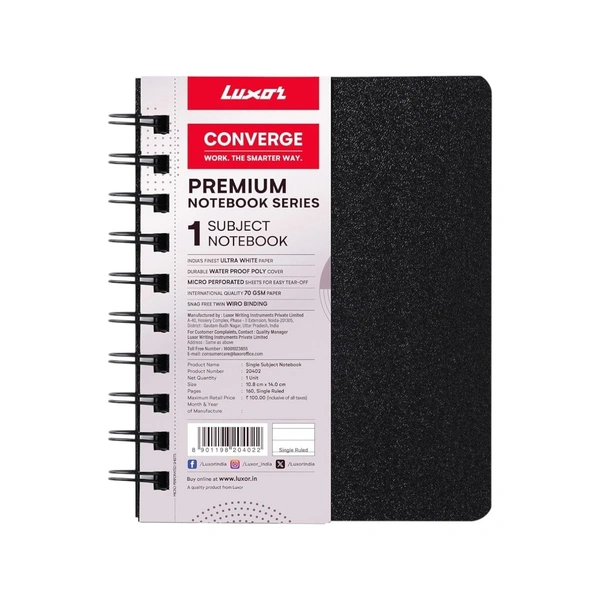 Luxor Premium Notebook 1 Subject Pages 160 Size A6