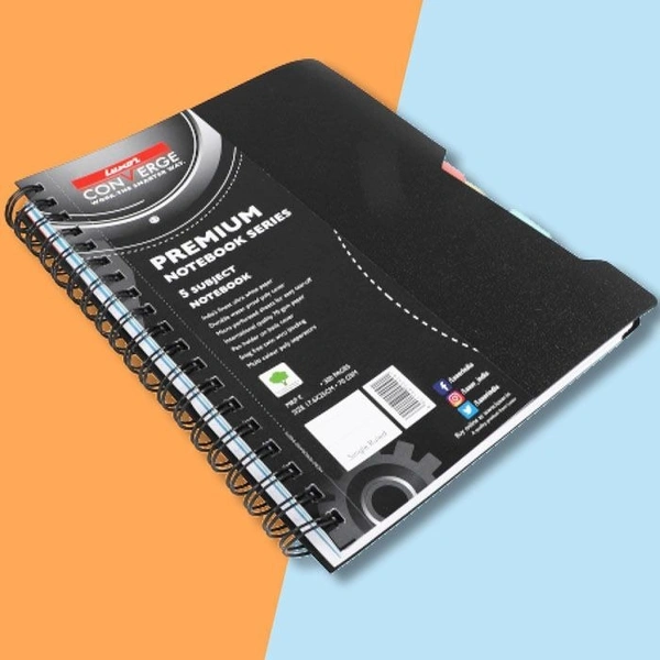 Luxor 5 Subject Notebook Single Ruled Size Size A4 Pages 300 