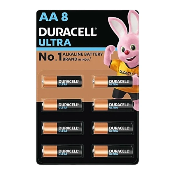 Duracell Ultra Alkaline AA Batteries Pack of 8
