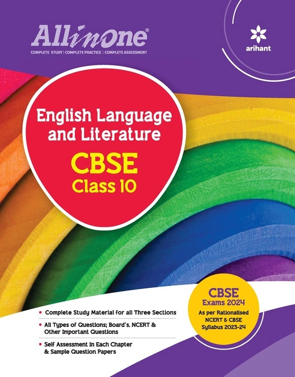 Arihant all in one English Language and Literature Class 10 CBSE Exam 2024 - 25