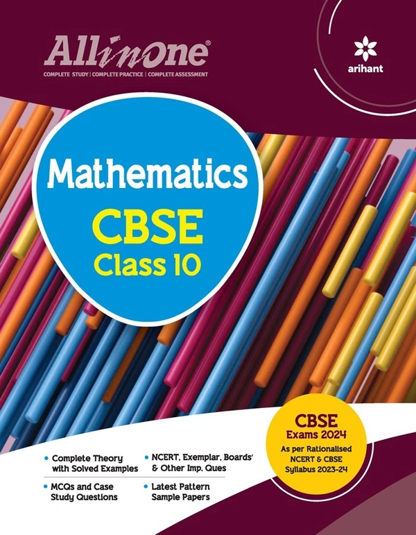 Arihant all in one Mathematics Class 10 CBSE Exam 2024 - 25