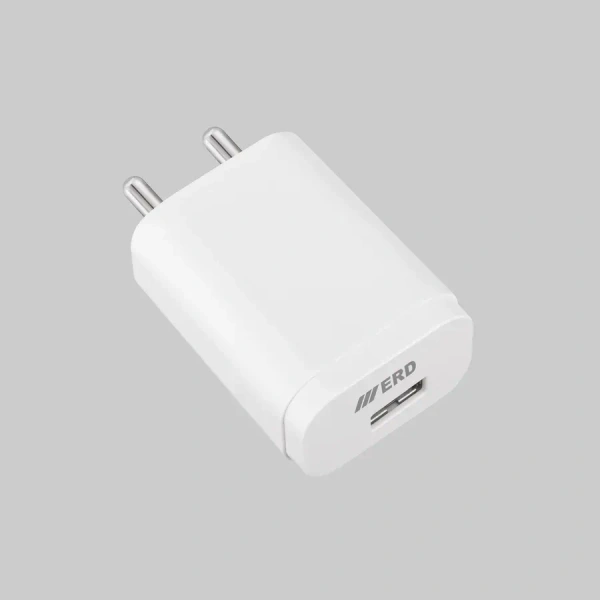 ERD USB - A Dock Charger DC 5A - 3Amp. 15W White Colour TC 204