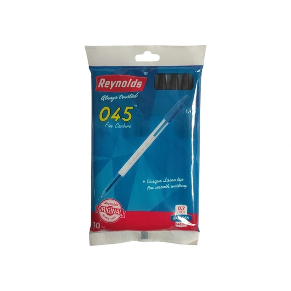Reynolds Ball Pen 045 - 10 Pieces, Black