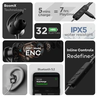 Boult Audio EQcharge Bluetooth Earphone with 32H Playtime