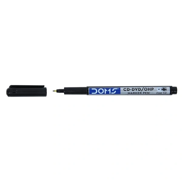 Doms CD-DVD/OHP Marker Pen - 1 Piece, Black