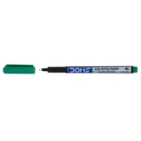 Doms CD-DVD/OHP Marker Pen - 10 Pieces, Green