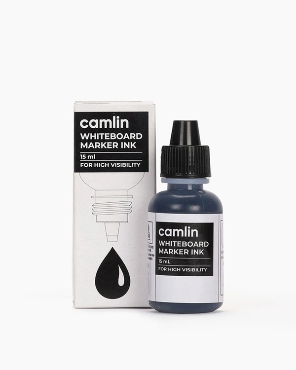 Camlin White Board Marker Ink Black - Black