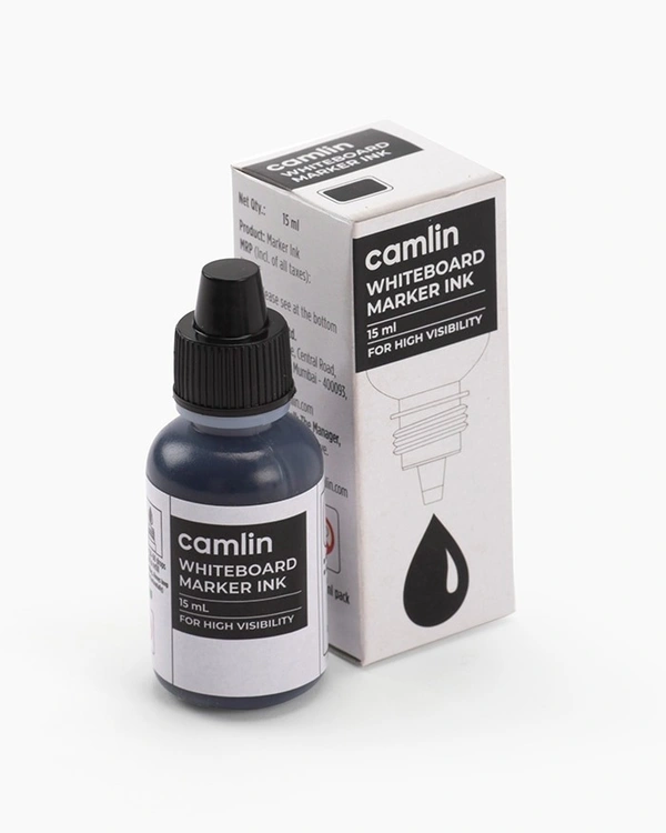 Camlin White Board Marker Ink Black - Black