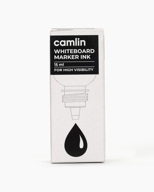 Camlin White Board Marker Ink Black - Black