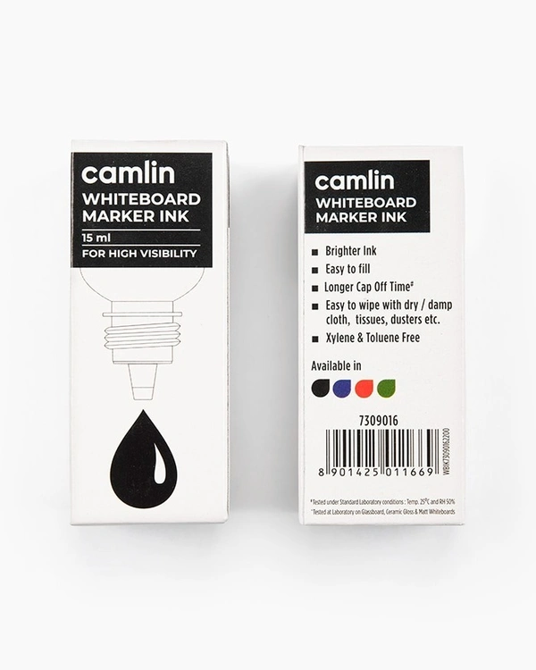 Camlin White Board Marker Ink Black - Black