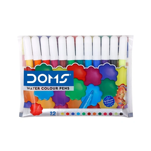 Doms Water Colour Pen 12 Shades – Mini - 