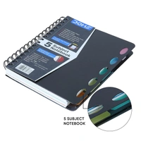 Doms 5 Subject Notebook Wiro Binding & Poly Cover 70 gsm Paper Pages 300 Size B5