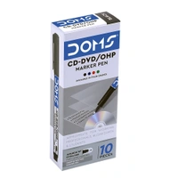 Doms CD-DVD/OHP Marker Pen - 1 Piece, Black