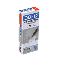 Doms CD-DVD/OHP Marker Pen - 1 Piece, Red