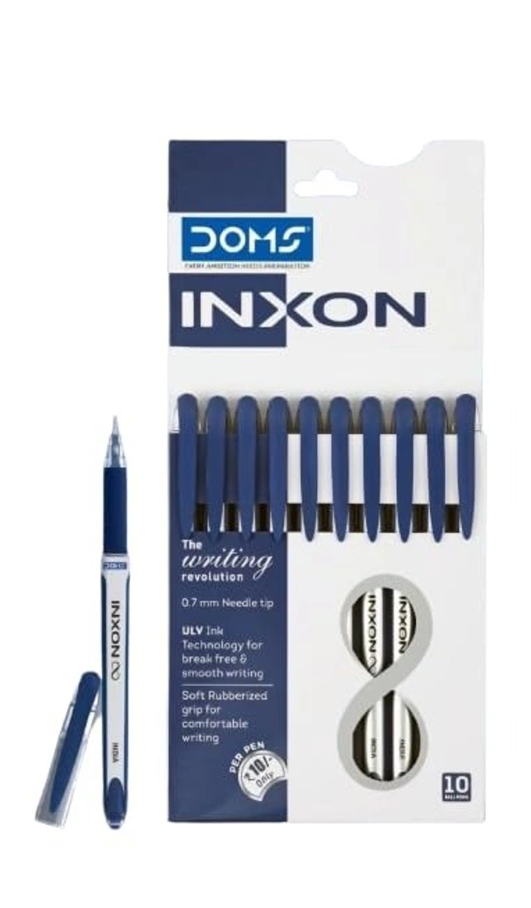 Doms Inxon Ball Pen  - 10 Pieces, Blue