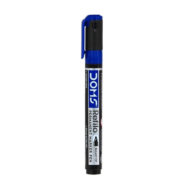 Doms Refilo Permanent Marker Pen - 1 Piece, Blue